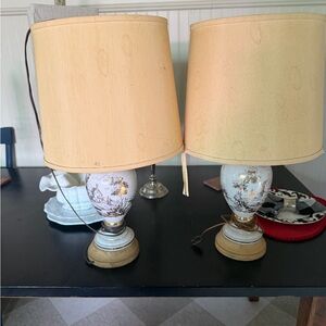 Vintage Porcelain Table Lamps